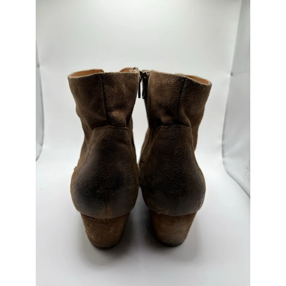 Kork Ease Side Zip Suede Ankle Boots‎ Womens Size 9 M Booties Brown K48523